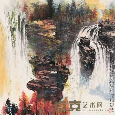 江明贤 2002年作 阿瑟巴斯克 立轴 60×60cm